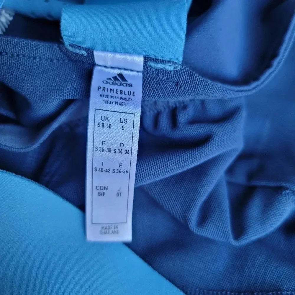 Adidas Primeblue Racerback Tank Top Blue Navy Running Hiking Bild in Bra sz M - Picture 14 of 16